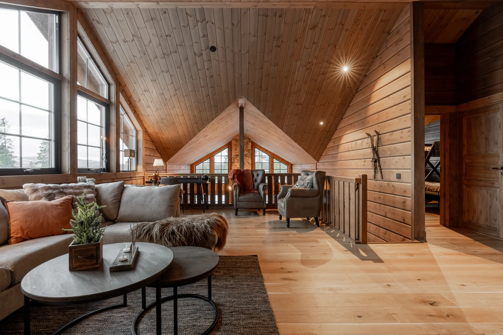 Allrum i timrad lodge